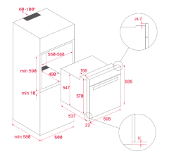 Teka AirFry HSB 646 SS Inox Ankastre Fırın - 111010024