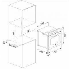 Franke Mythos TFT Pyrolytic FMY 99 P BK Black+Black Frame Ankastre Fırın - 116.0613.709