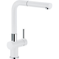 Franke Basis BFG 611-86 Granit Bianco/Beyaz + Active Plus Bianco/Beyaz  Armatur Kampanyası