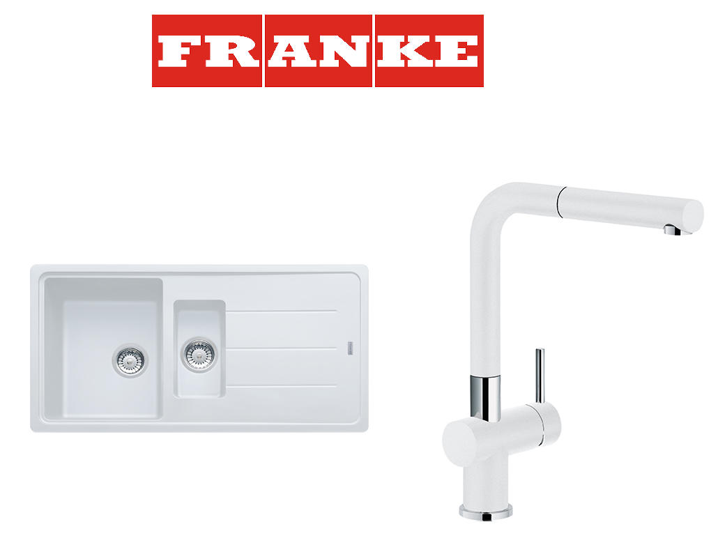 Franke Basis BFG 651 Granit Bianco/Beyaz Evye + Active Plus Bianco/Beyaz Armatur Kampanyası