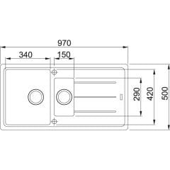 Franke Basis BFG 651 Granit Sahara Evye + Active Plus Sahara Armatur Kampanyası