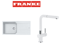 Franke Urban UBG 611-100 Granit Bianco Evye + Active Plus Bianco Armatur Kampanyası