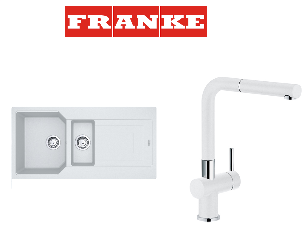 Franke Urban UBG 651-100 Granit Bianco Evye + Active Plus Bianco Armatur Kampanyası