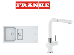 Franke Urban UBG 651-100 Granit Bianco Evye + Active Plus Bianco Armatur Kampanyası