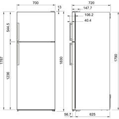 Franke FFRF 478 NF XS A+ Inox  Paslanmaz Çelik Solo  No Frost Buzdolabı - 118.0544.351