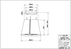 Franke Faber Beat Db Matt F45 Mat Mavi Ada Tipi 43 Cm Davlumbaz - 345.0612.340