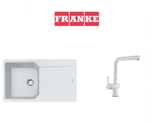 Franke Urban 611-86 Bianco Eviye ve Active Plus Sprialli Armatür Kampanyası