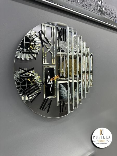 İnci Gümüş Renk Aynalı Saat