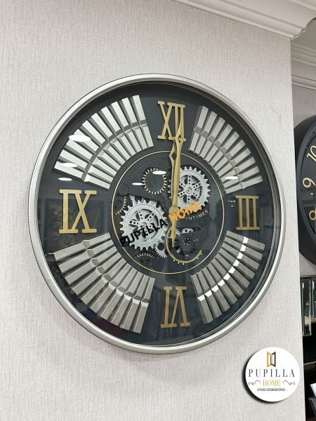 Metal Gövdeli Çarklı Duvar Saati