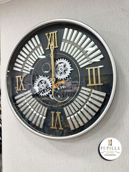 Metal Gövdeli Çarklı Duvar Saati
