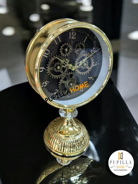 Gold Metal Çarklı Saat