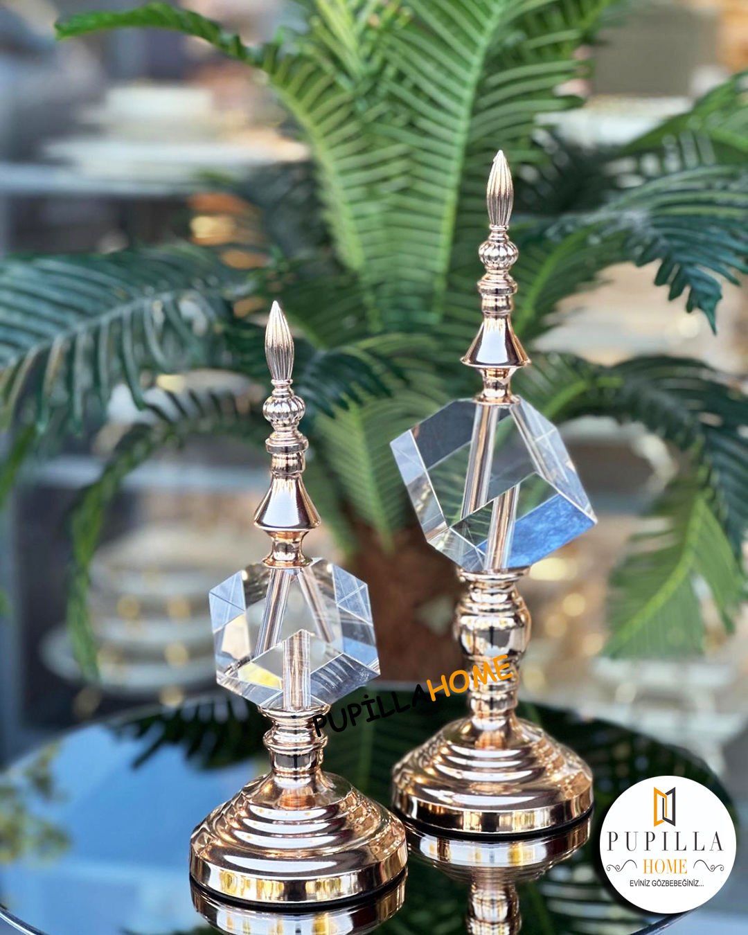 İkili Küp Gold Biblo
