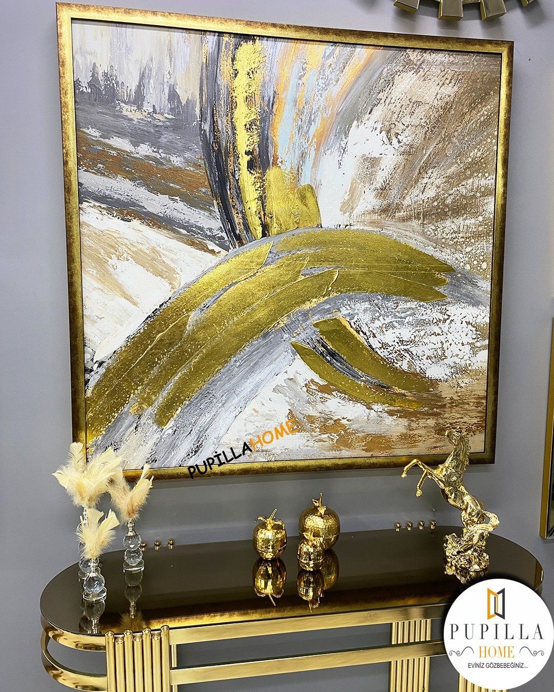 Varak Dokulu Soyut Tablo