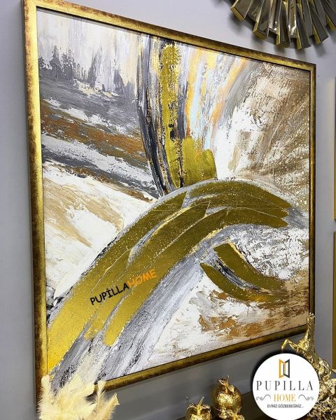 Varak Dokulu Soyut Tablo