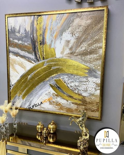 Varak Dokulu Soyut Tablo