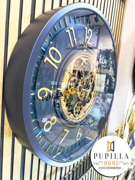 Metal Gövdeli Çarklı Duvar Saati