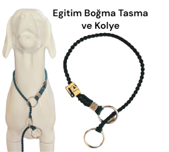 Köpek Egitim Tasma Cift Halkalı Klasik Model