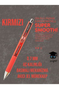 LİQEO BASMALI JEL TÜKENMEZ KALEM SÜPER SMOOTH 0.7 MM