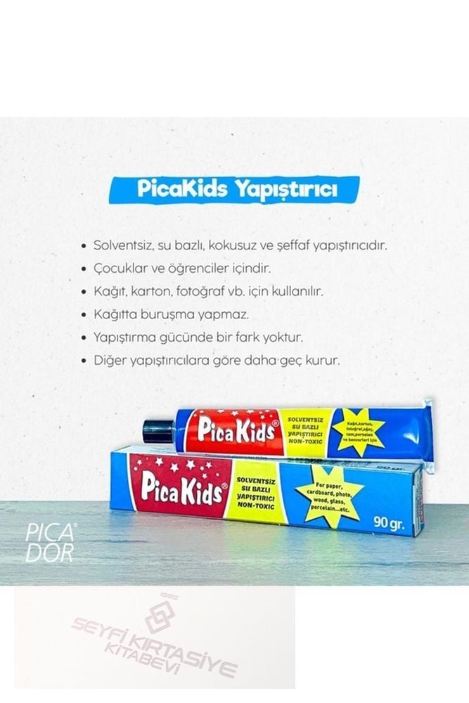 Picakids Solventsiz Su Bazlı Yapıştırıcı 90 Gr