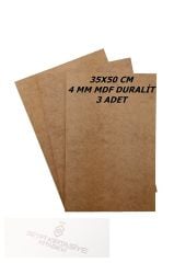 35x50 Cm 3 Adet 4 Mm Mdf Duralit