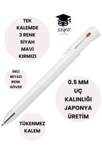 TEK KALEM 3 RENKLİ TÜKENMEZ KALEM Blen 3C Tükenmez Kalem 0,5 mm JAPONYADA ÜRETİLMİŞTİR