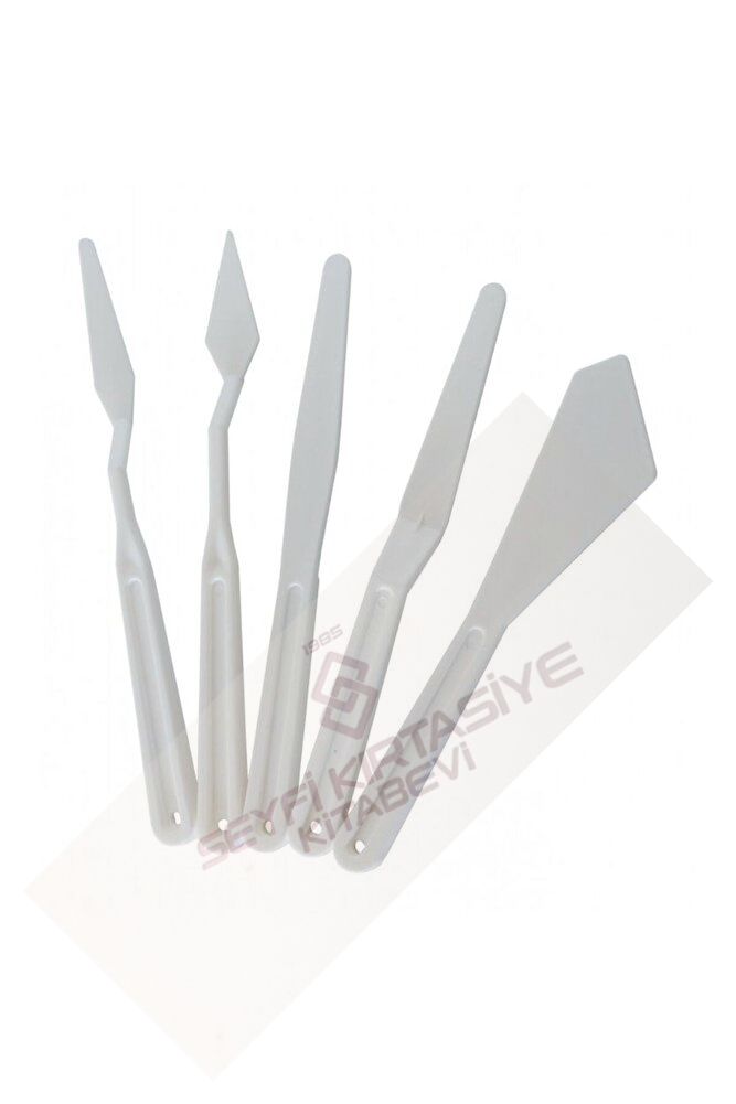 5'li PLASTİK SPATÜL SET SPATULA SETİ 5 ADET