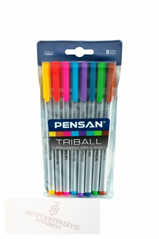 Trıball Tükenmez Kalem 1.0 mm 8 Renk.