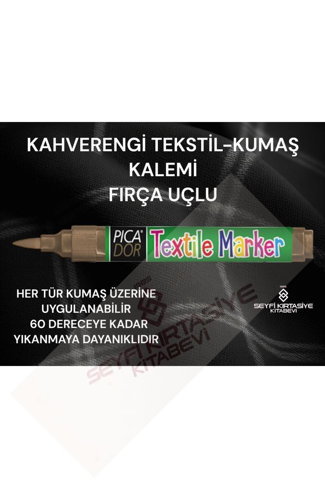 TEKSTİL KUMAŞ KALEMİ FIRÇA UÇLU 1.5-3 MM SABİTLENEN KUMAŞ KALEMİ