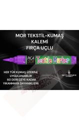 TEKSTİL KUMAŞ KALEMİ FIRÇA UÇLU 1.5-3 MM SABİTLENEN KUMAŞ KALEMİ