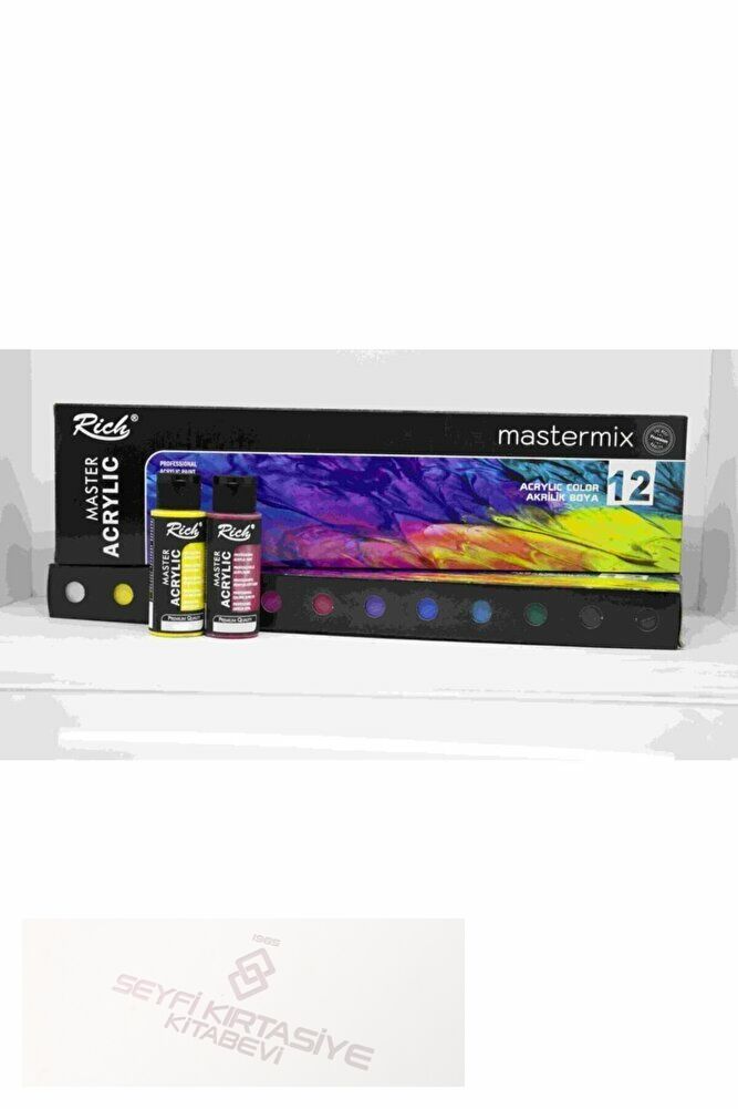 Mastermix 12x60cc Akrilik Boya Canlı Renkler Set / 11407