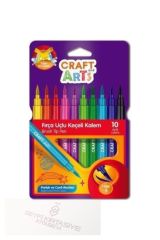 Fırça Uçlu Keçeli Kalem 10 Renk