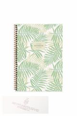 Hafif Defter La Plume Leaves Spiralli Defter A4 80 Yaprak Çizgisiz Defter 60 Gr Krem Rengi Kağıt