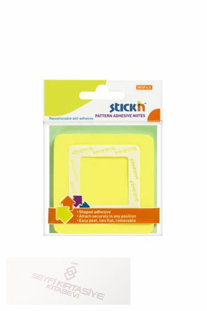 Hopax Stickn 21541 Yapışkanlı Not Kağıdı Kare Şekilli 50 Yaprak 70x70 Mm Sarı