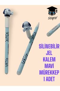 SİLİNEBİLİR JEL KALEM MAVİ MÜREKKEP 1 ADET FİGÜRLÜ BAŞLIK