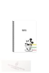 Mickey Mouse 20x28 Cm Çizgisiz 80 Yaprak Telli Defter Karton Kapak 60 Gr Beyaz Kağıt