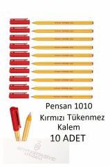 1010 Kırmızı Tükenmez Kalem Ofispen 10 Adet