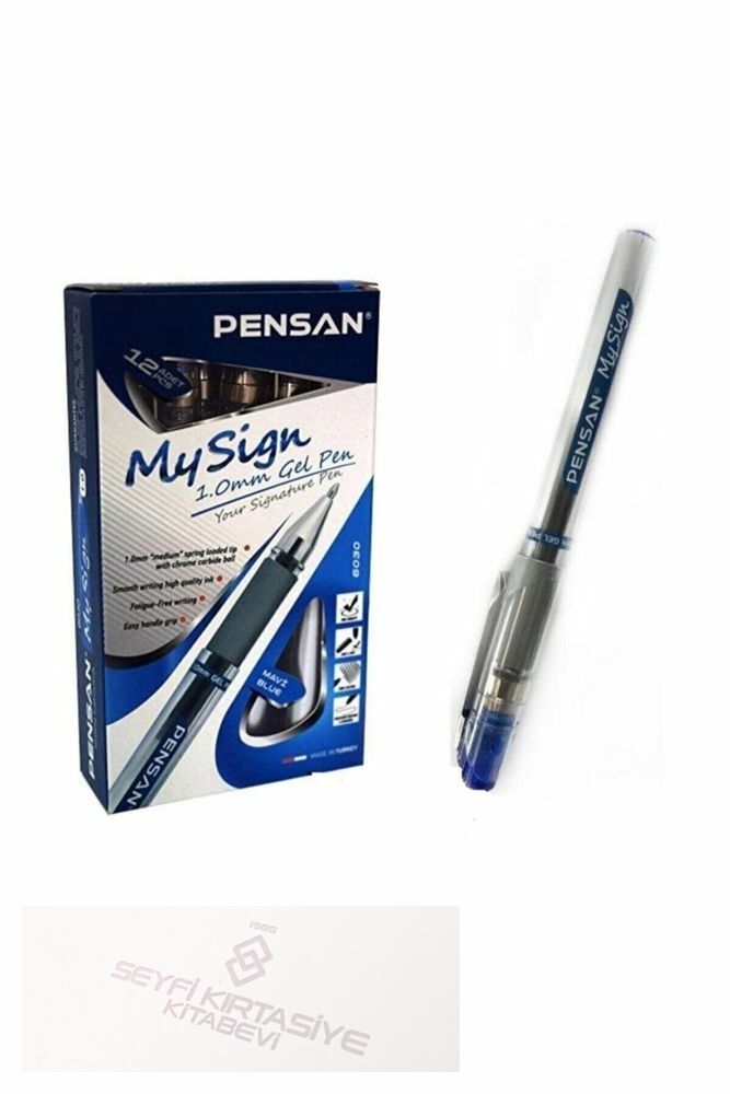 My-sign Jell Imza Kalemi 1,0 Mm Mavi 12 Li (1 Paket 12 Adet)