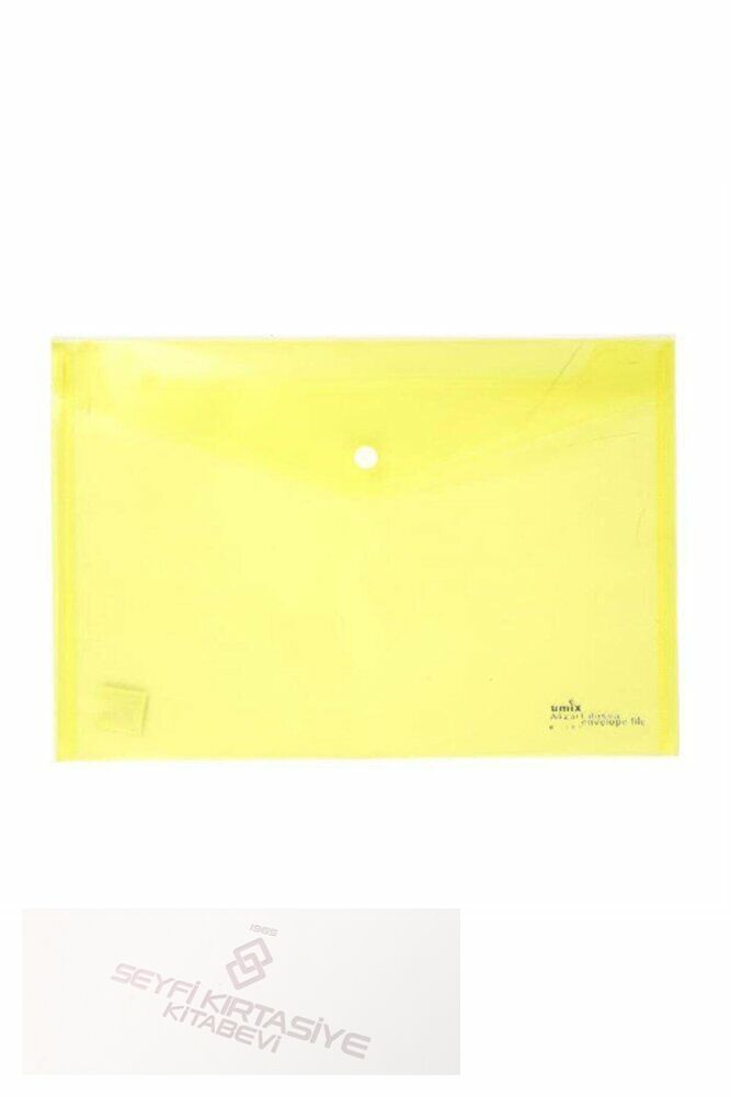 Zarf Dosya Şeffaf Sarı