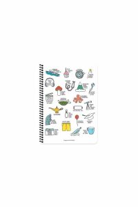 Keskin A4 Kareli Spiralli Stickerli Defter Oturmaya Mı Geldik? 80yp