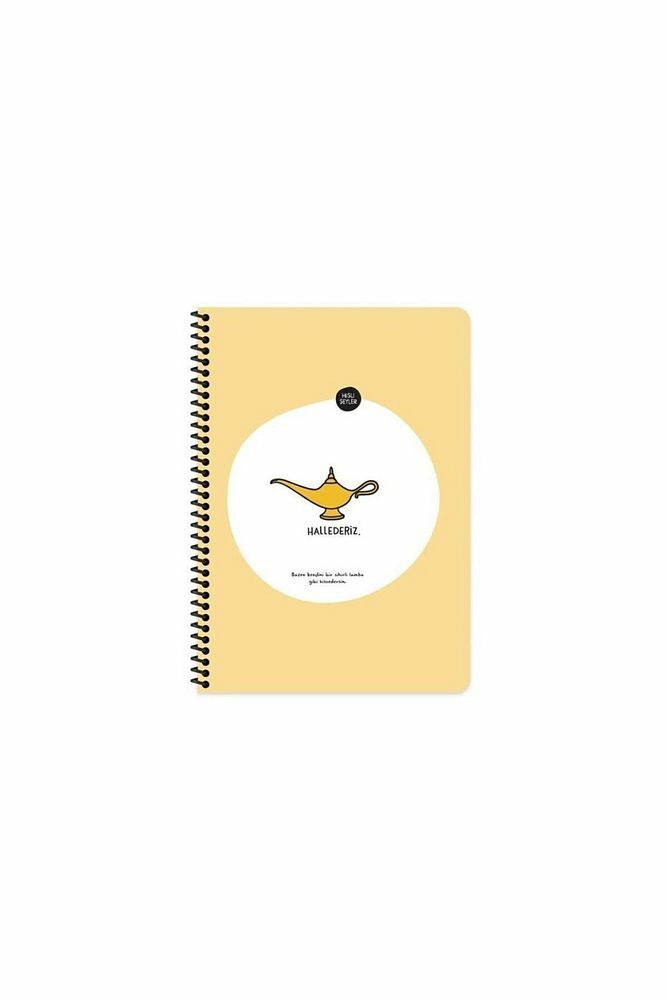 Keskin A4 Kareli Spiralli Stickerli Defter Hallederiz 80yp