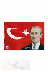 Atatürk 25x35 15 Yaprak Spiralli Resim Defteri (308005)