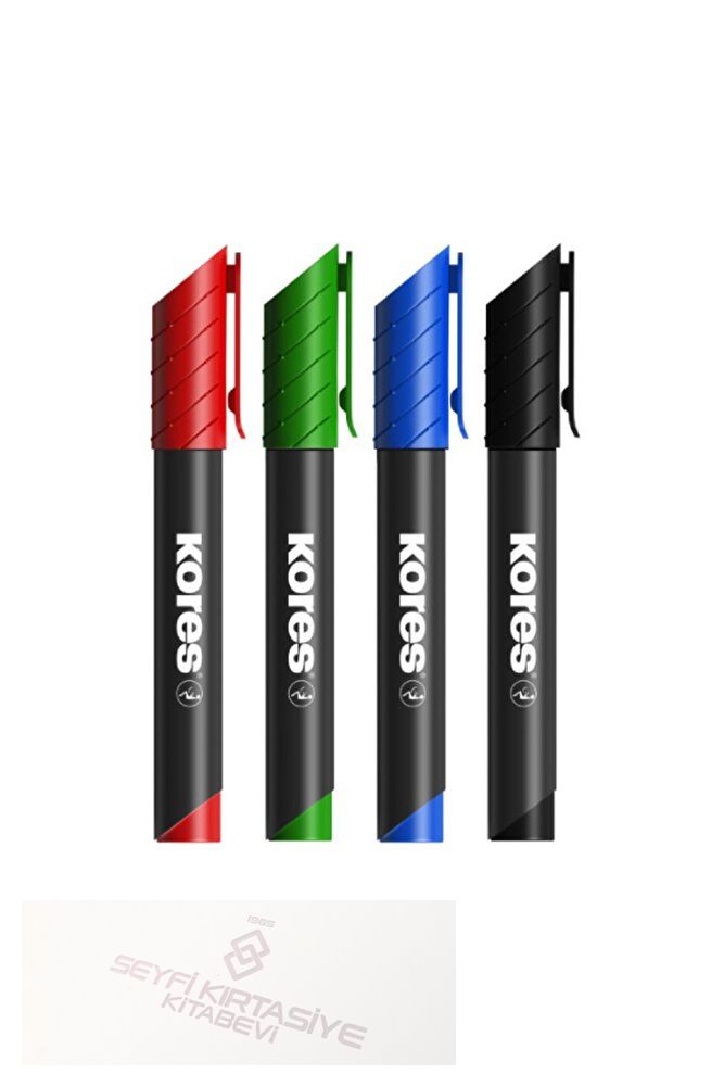 K-marker Permanent Kalıcı Kalem - Mavi Renk Yuvarlak Uç