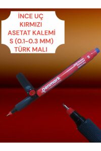 ASETAT KALEMİ S UÇ 0.1-0.3 MM %100 YERLİ ÜRETİM PERMANENT KALEM