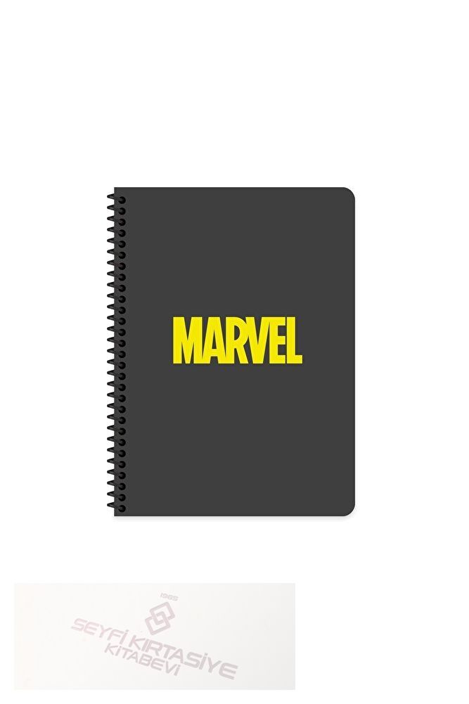 Marvel Seri 20x28 Cm Çizgisiz Telli Defter 80 Yaprak Karton Kapak