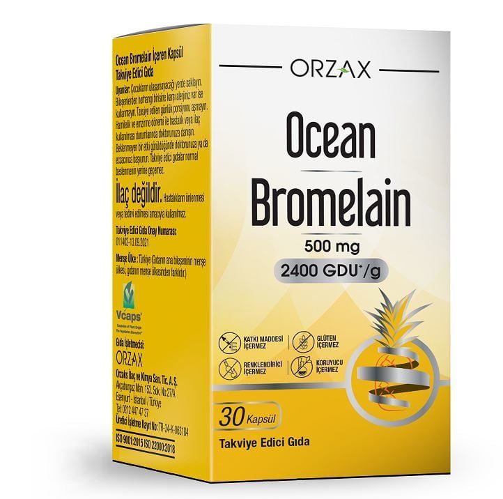 Ocean Bromelain 500mg 30 kapsül