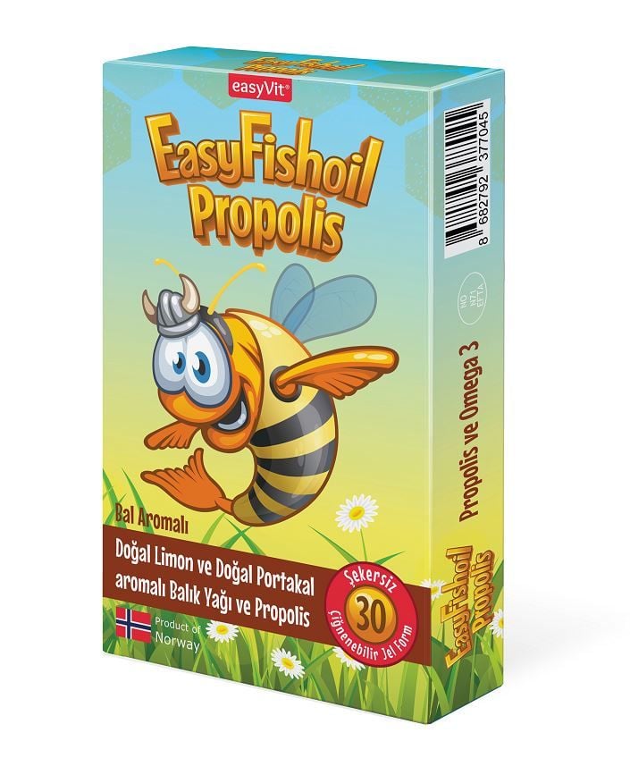 Easyfishoil Propolis 30 çiğnenebilir jel