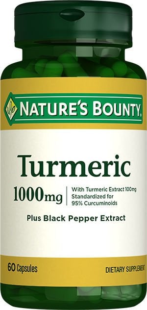 Natures Bounty Turmeric 1000 Mg Plus Black Pepper Extract 60 kapsül