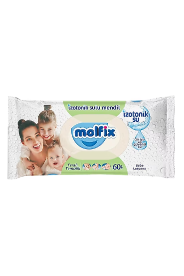 Molfix Ferah Temizlik İzotonik Sulu Islak Mendil 60lı (yeşil)