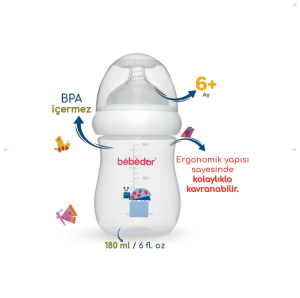 Bebedor Biberon Geniş Ağızlı 0+ 180 ml