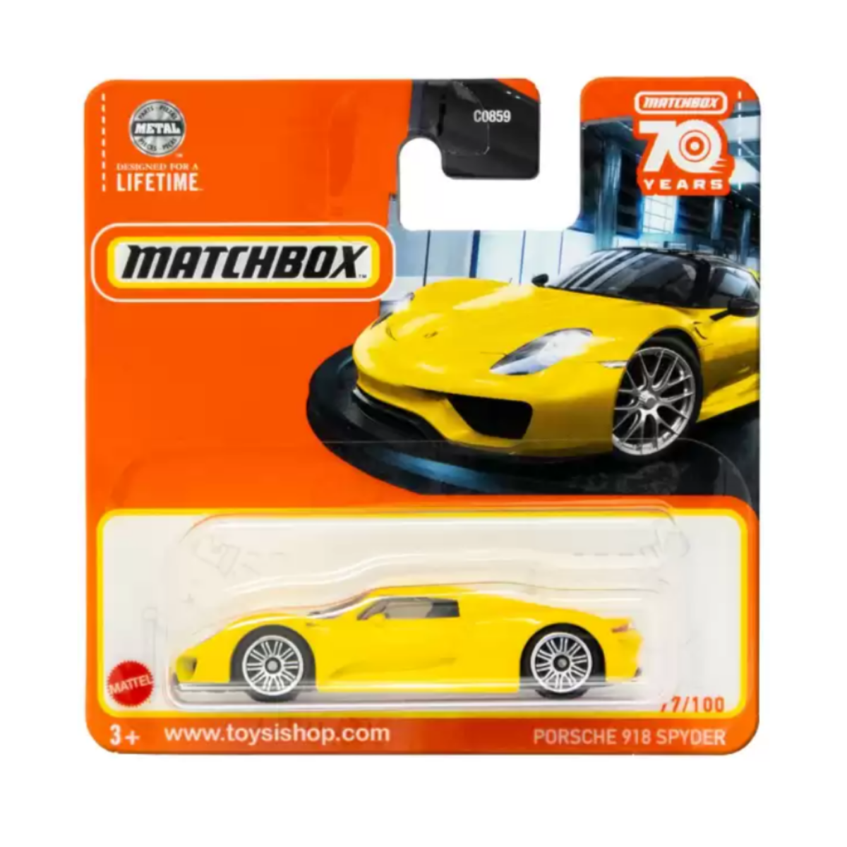 Matchbox Porsche 918 Spyder - 70. Yıl Özel Seri